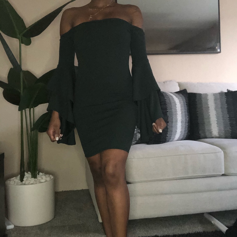 Forest green dress